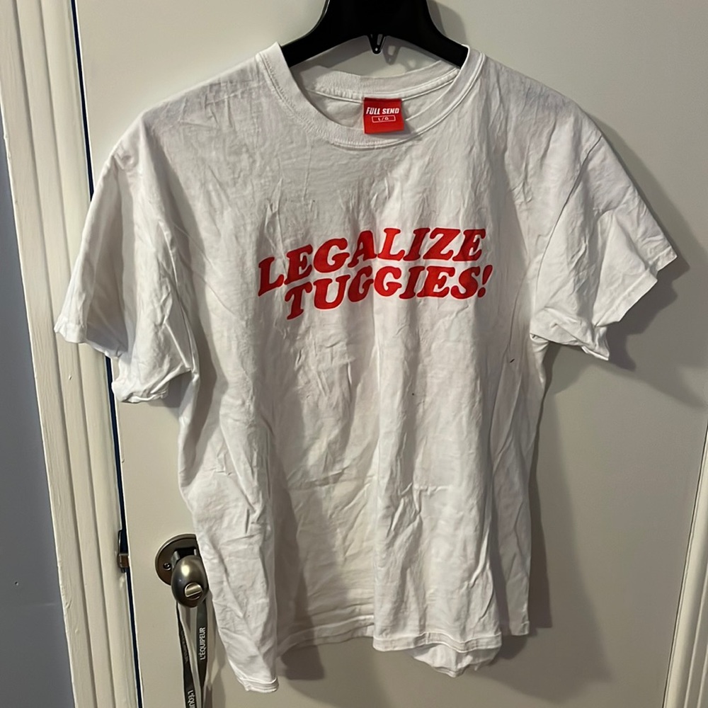 Full send limited edition white tee